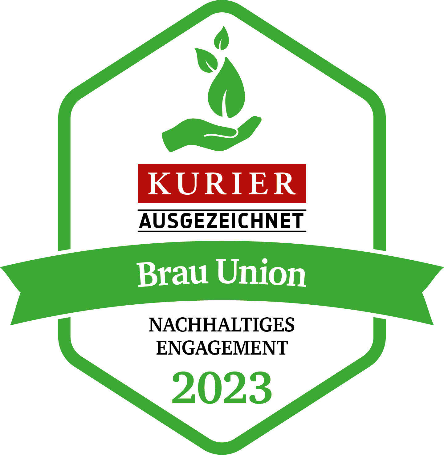 Kurier Gütesiegel "Nachhaltiges Engagement 2022"