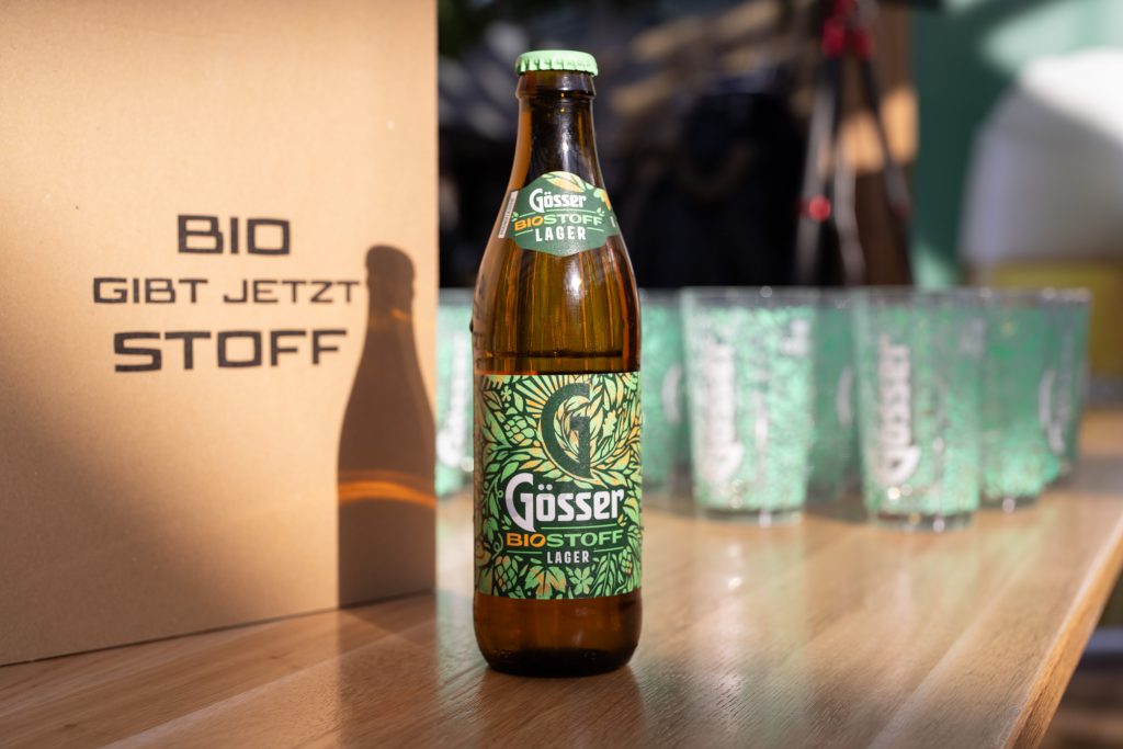 Eine Flasche Biostoff